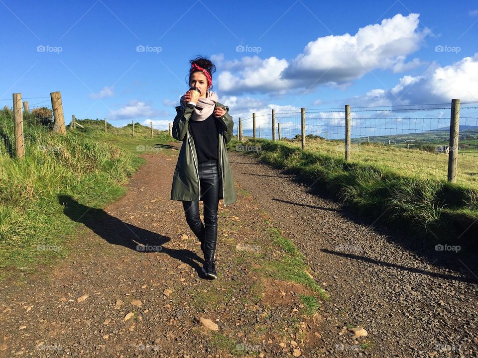 Landscape, People, Girl, One, Sky