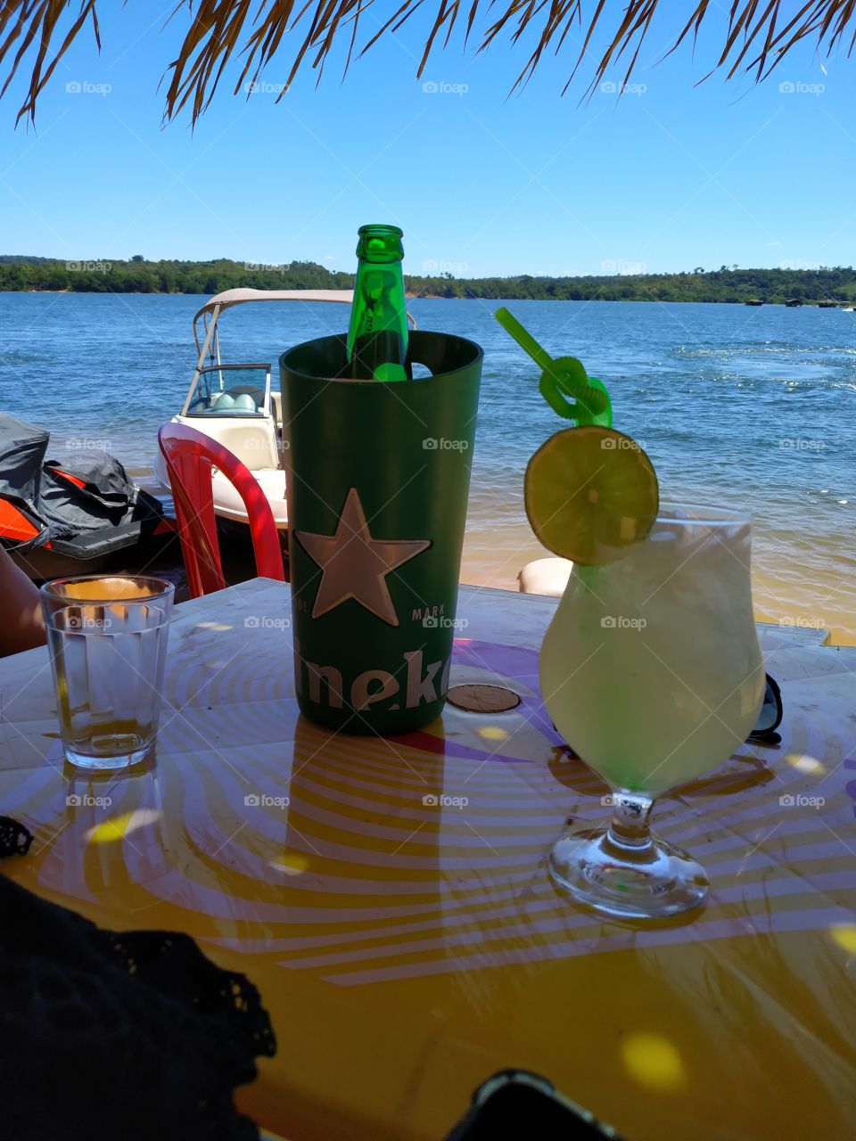 cerveja, drink e paisagem