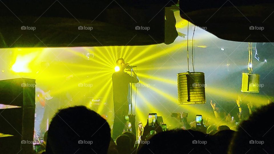 light on the rock concert