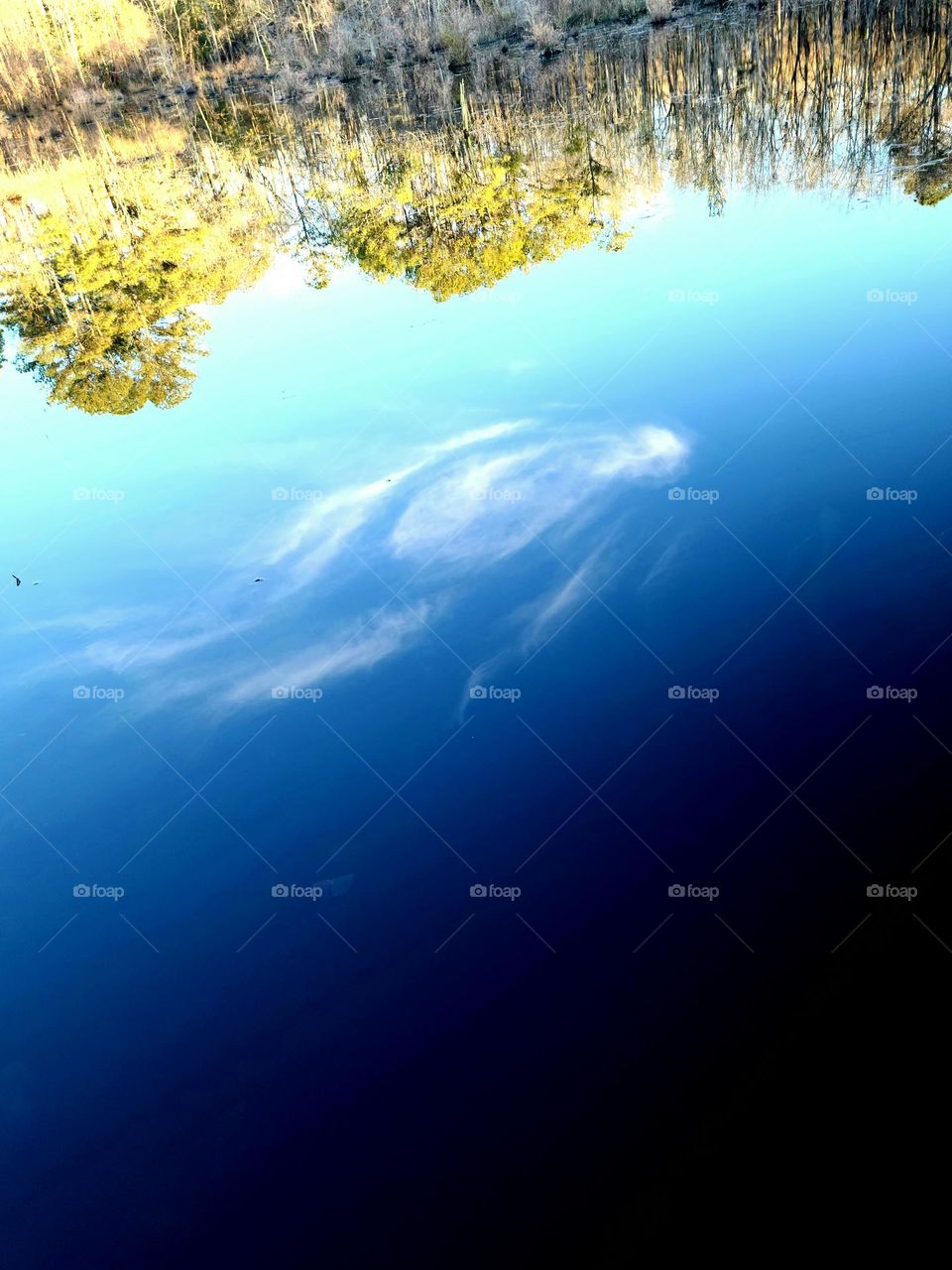 Ghost in the Lake - Cloud reflection