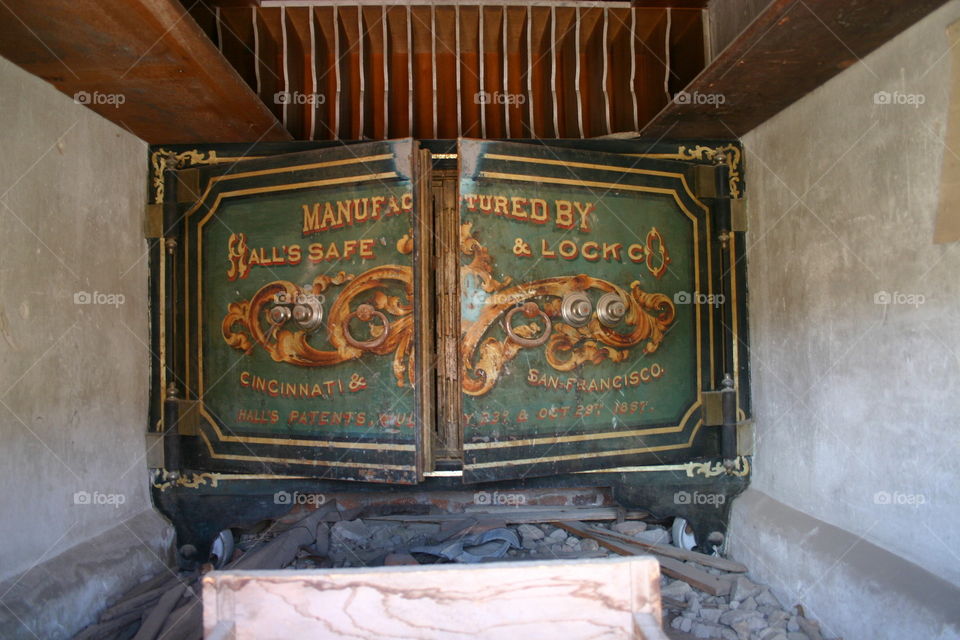 Antique bank safe