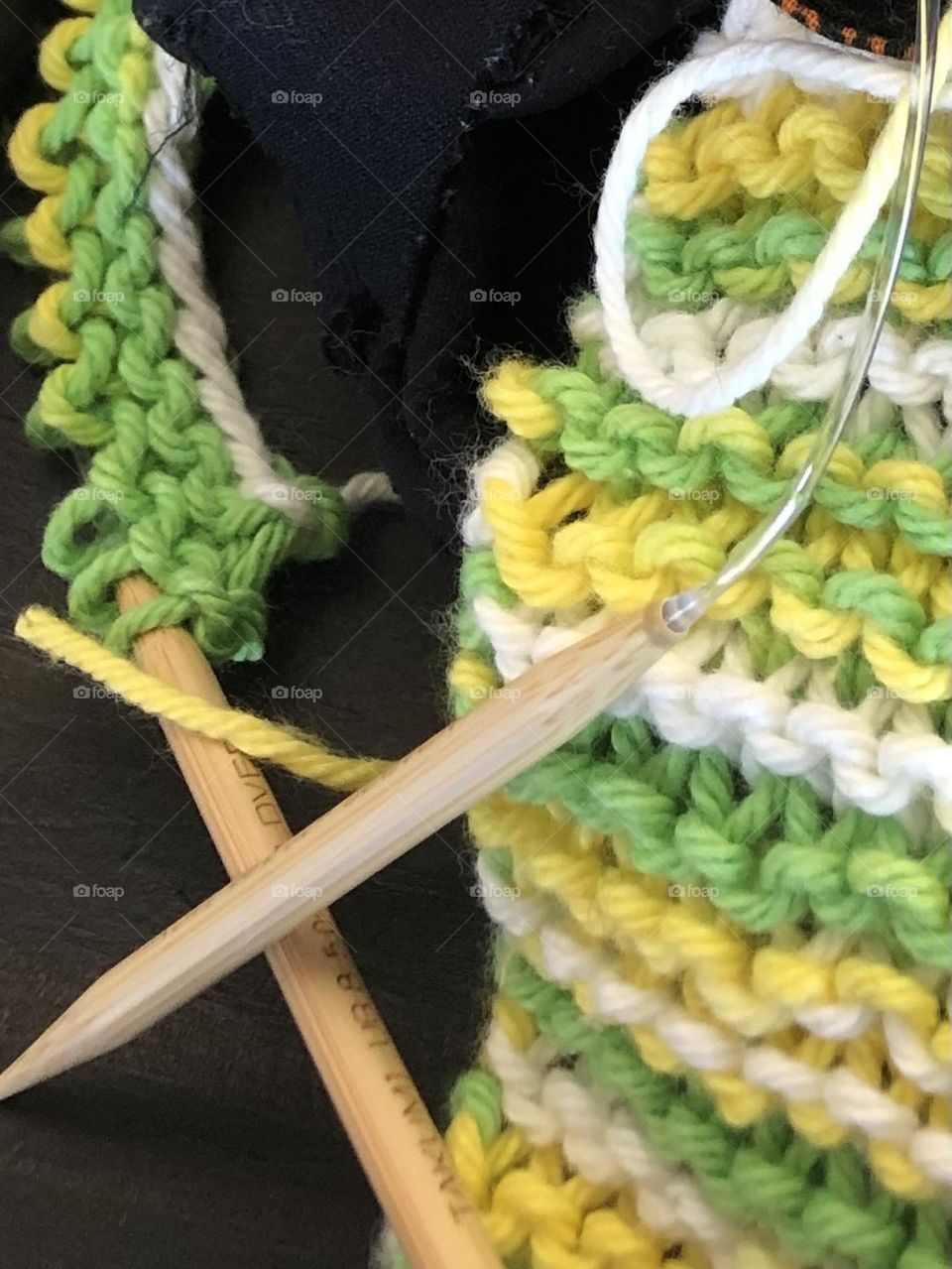 Knitting dishcloths