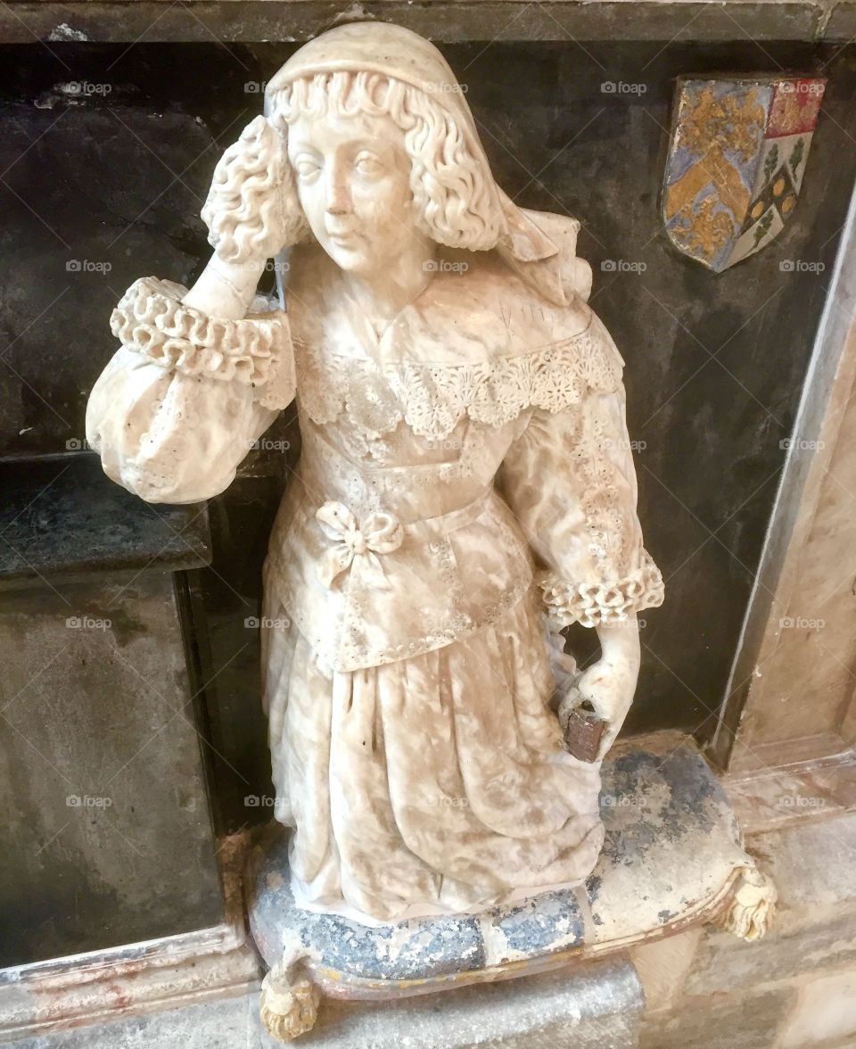 Tomb statue from Cirencester church