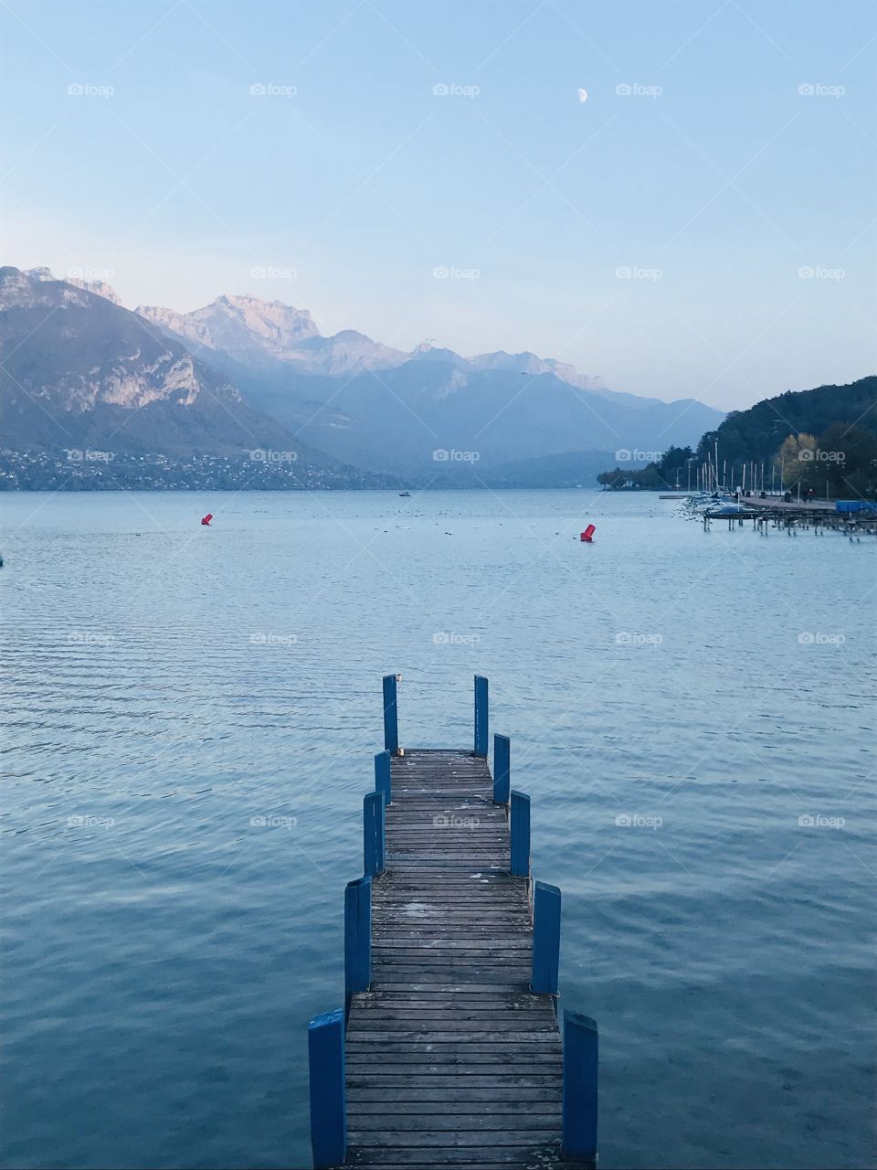 Jetty on Lake Annecy France