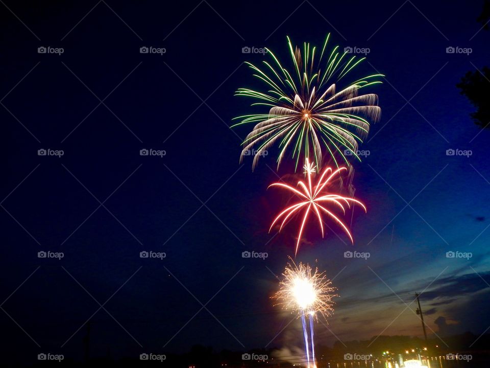 Fireworks night in Indiana 