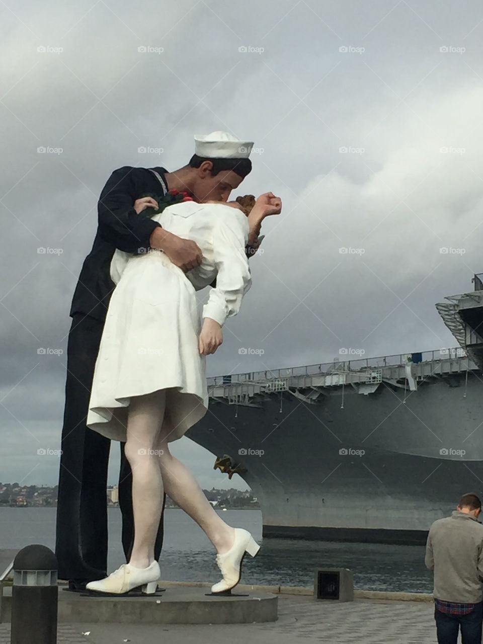 Famous Kiss. USS Midway. San Diego  