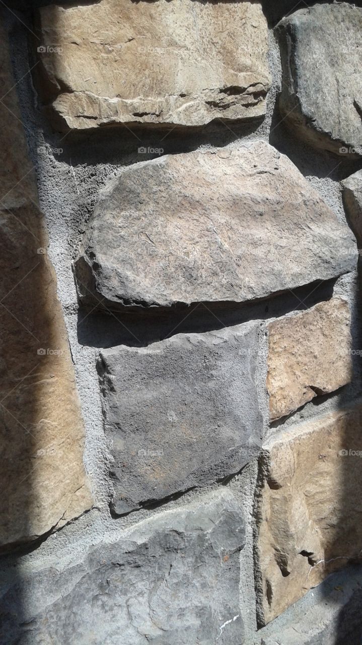 Full frame of stone wall