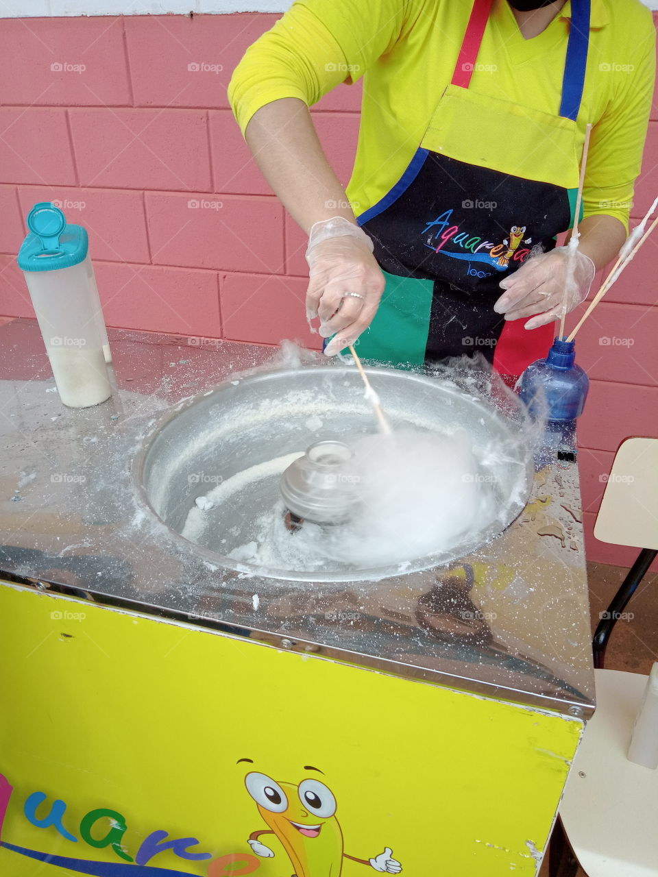 Fazendo algodão doce!