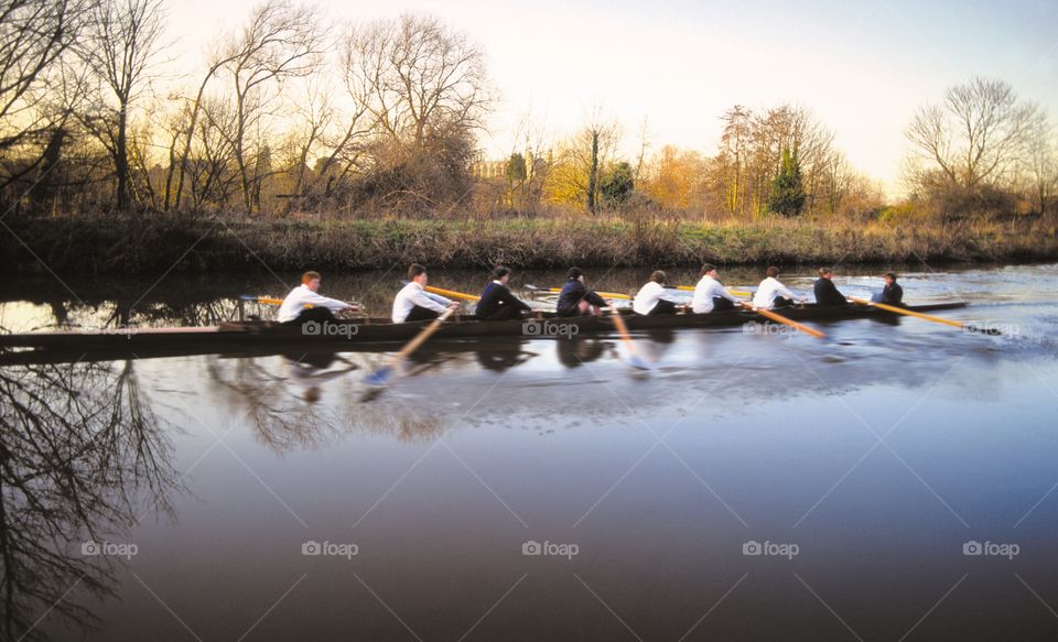 Rowing. River Thames 