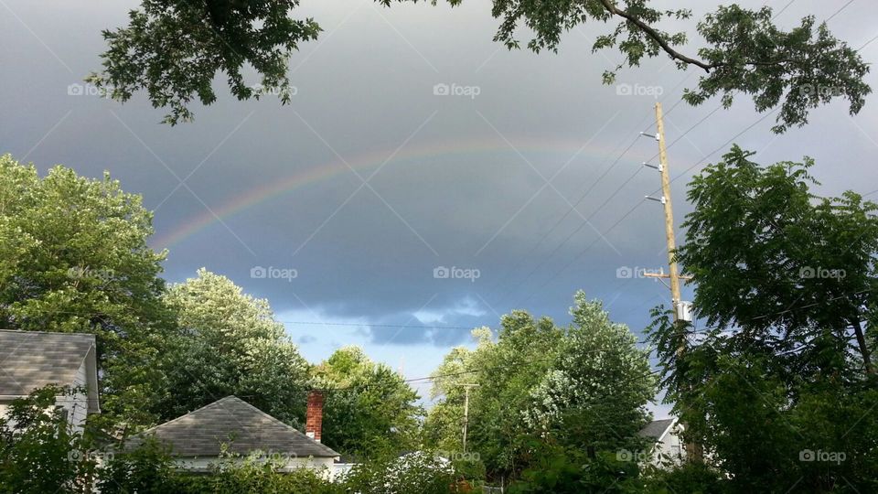 rainbow. after the rain