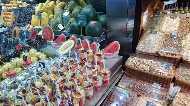 Food market in Barcelona 