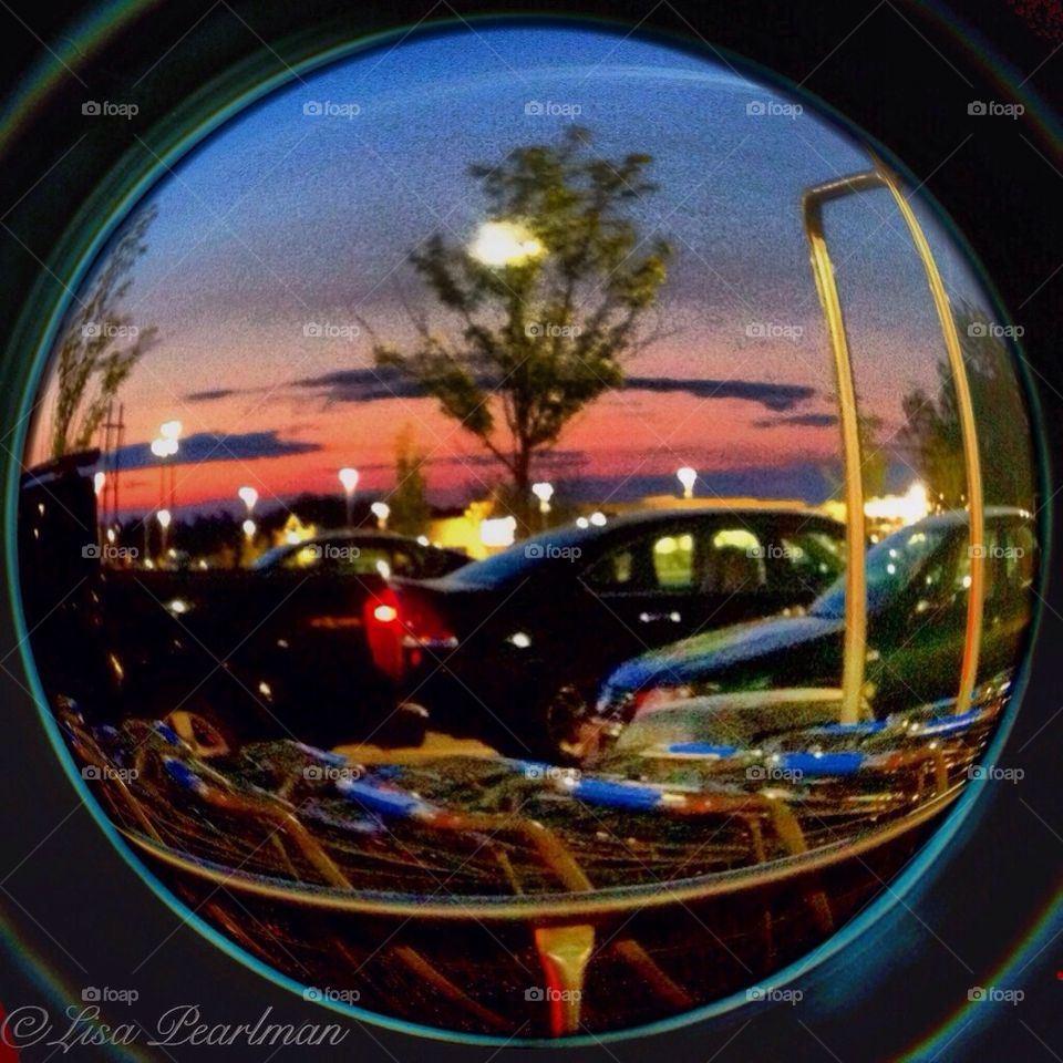 Sunset in Parking Lot