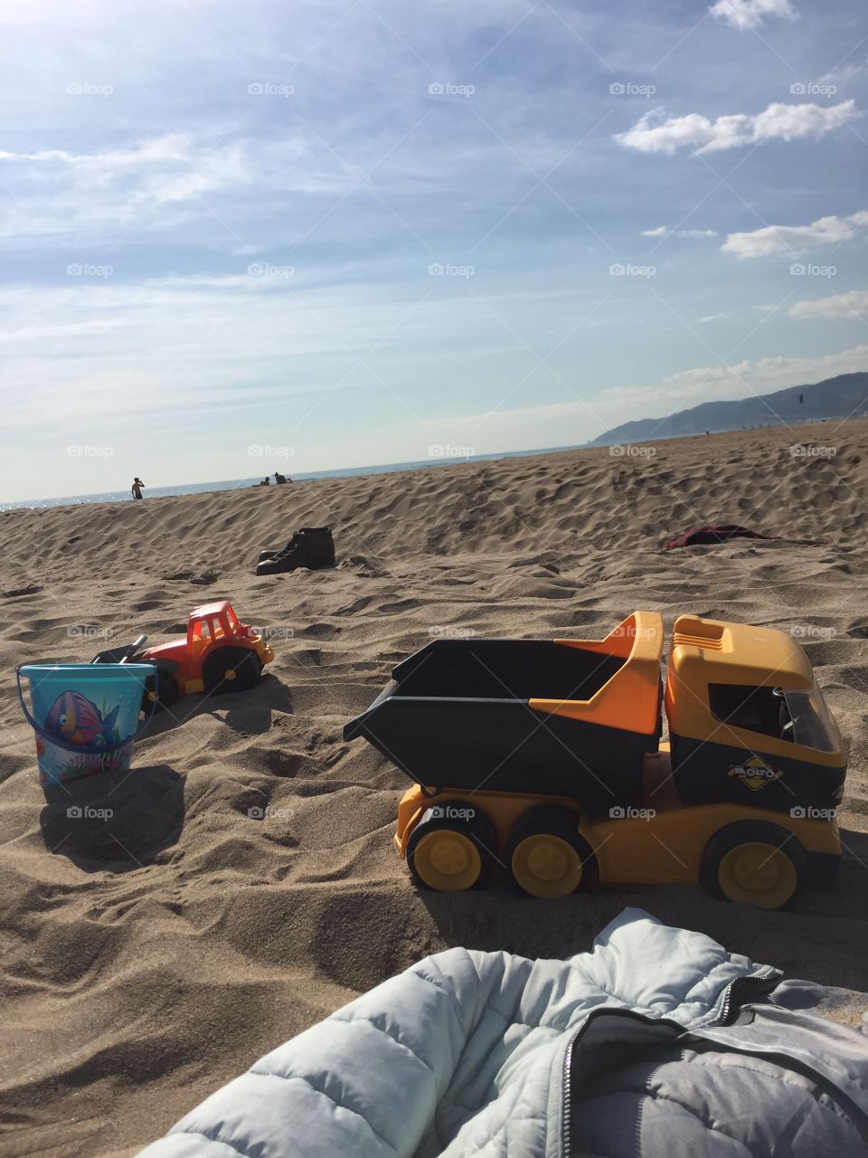 Toys at the beach