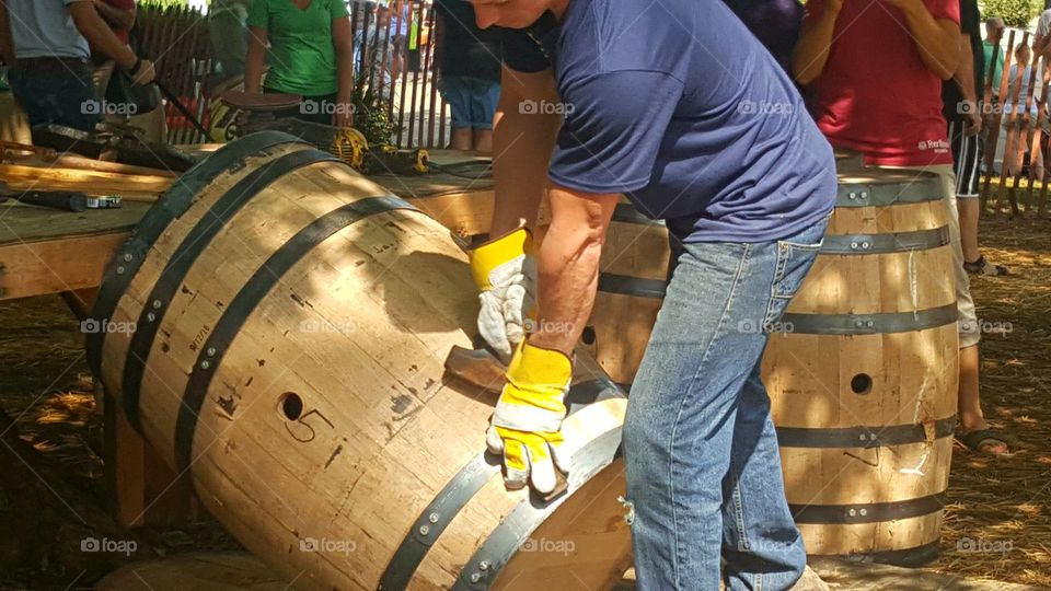 Bourbon barrel making