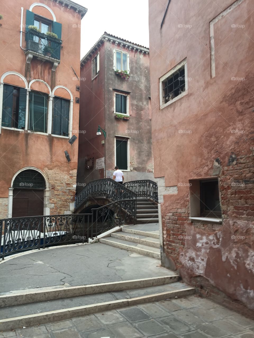 Small street in Venice Italy
