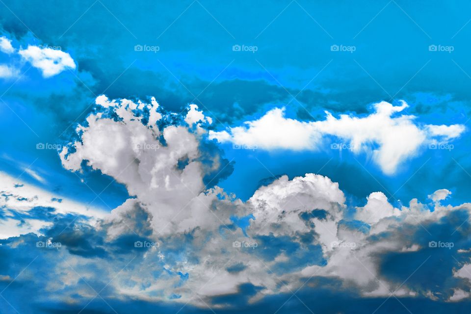 Cloud - oil painting pattern - creative style