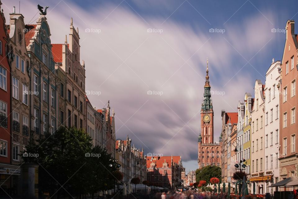 Beautiful old town in Gdańsk 
