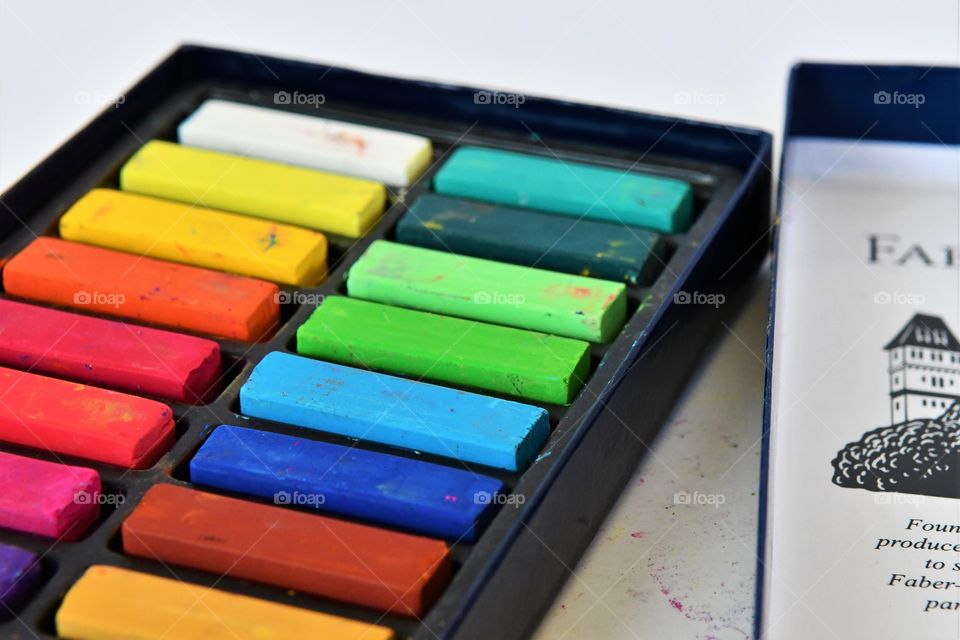 Colorful art pastels