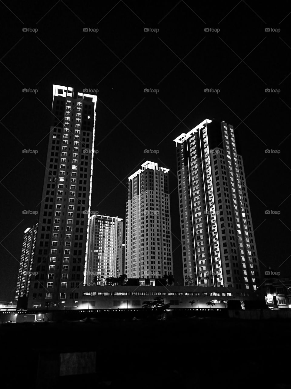 High Rises at Night