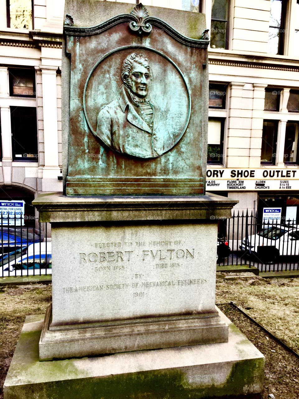 Robert Fulton Headstone NYC