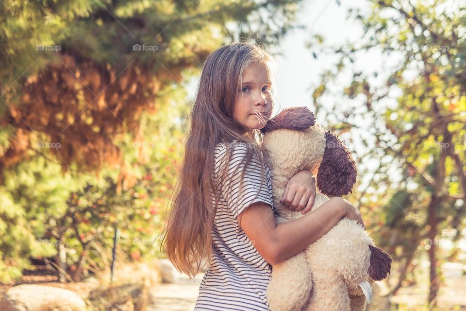 girl with toy