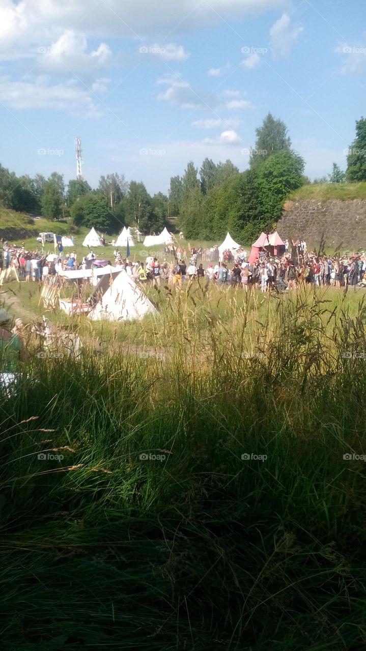 Summer medieval festival in Vyborg