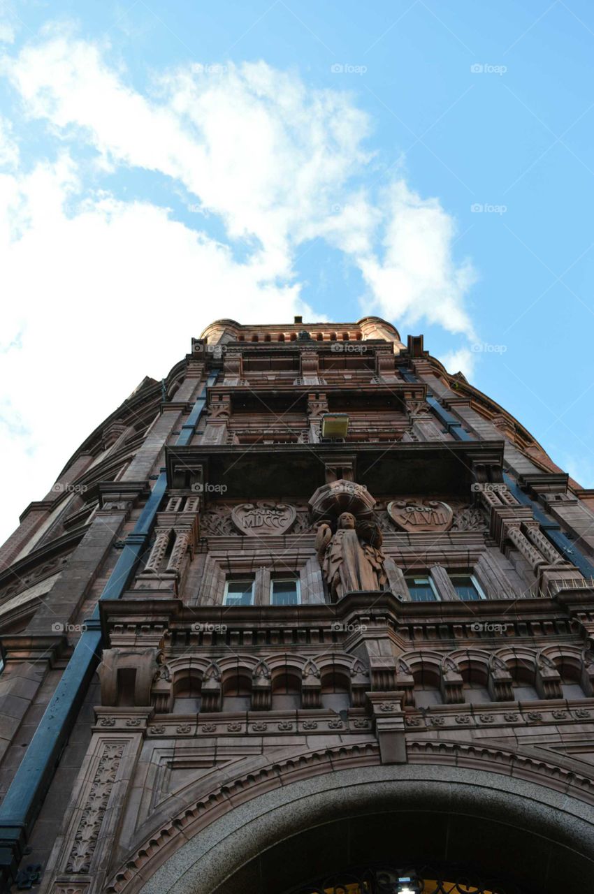 English architecture looking up