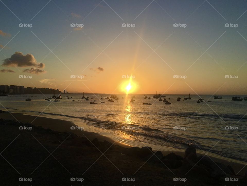 Sunset at The Beach in Brazil