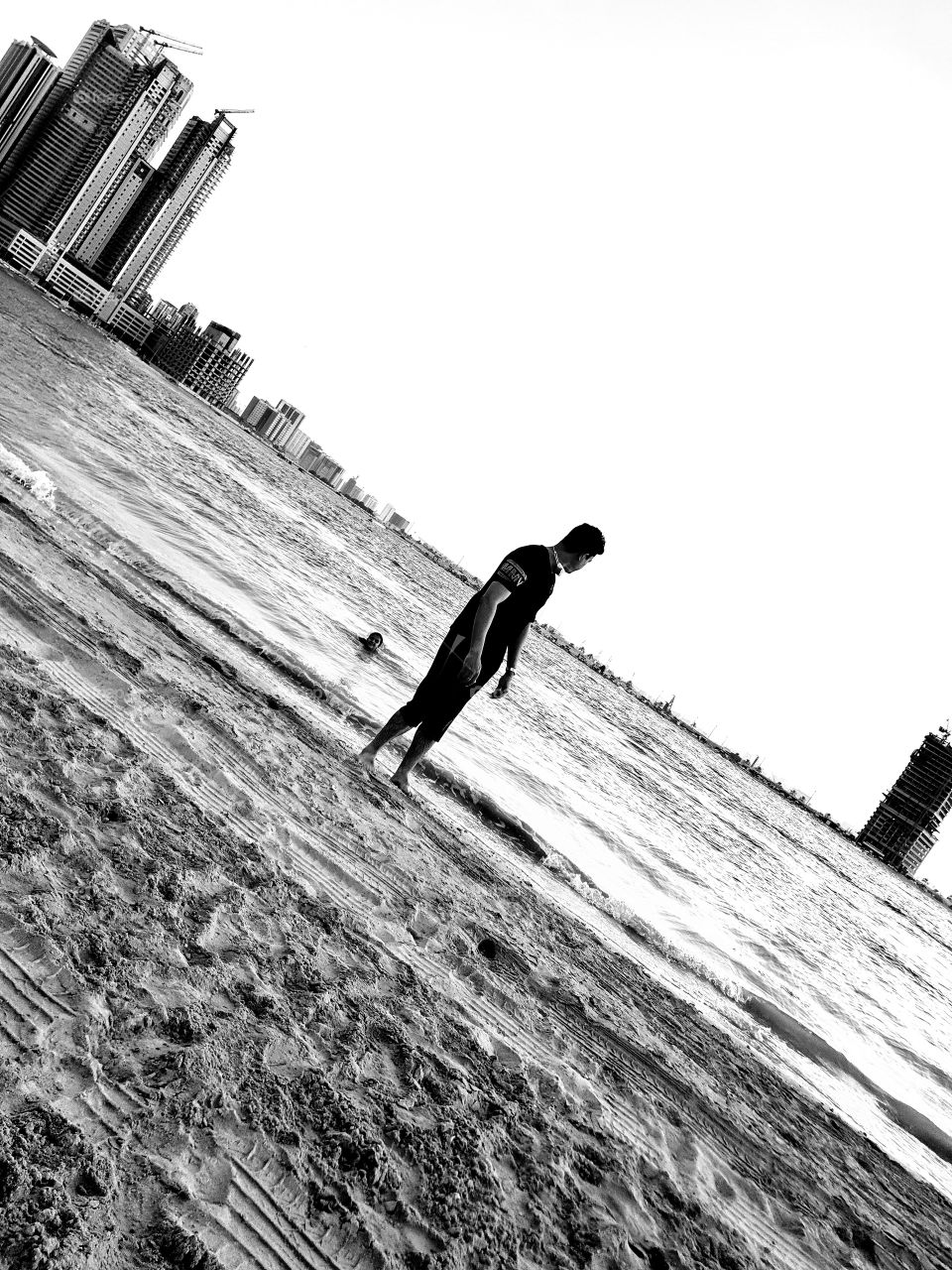 Sky sea and land in one frame