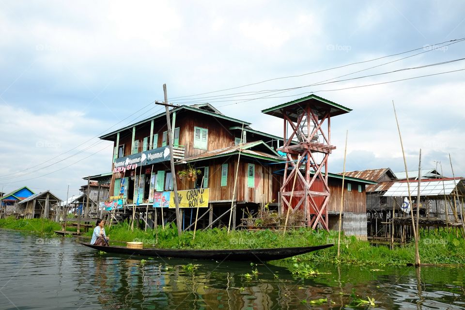 House on water