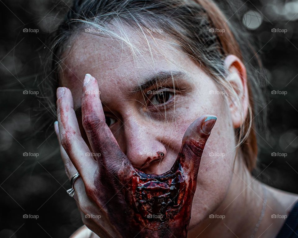 How I was bitten… Zombie bit(graphic makeup)