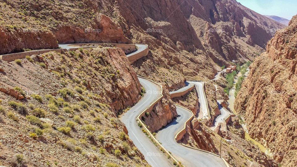 Road to Dades Gorge in Morocco