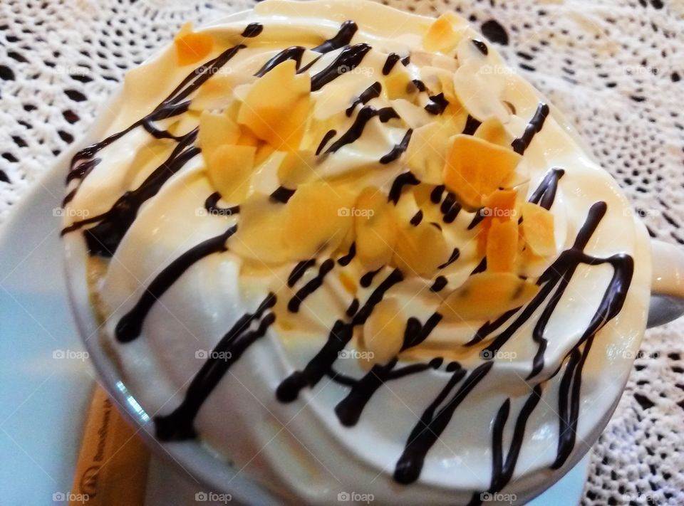 Close-up of cake in cup