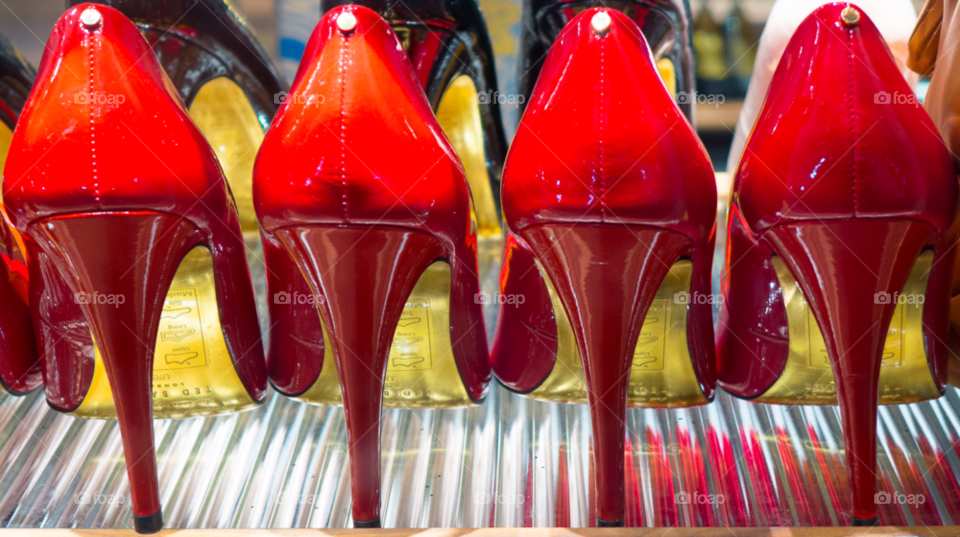 red hot shoes high heels by delvec