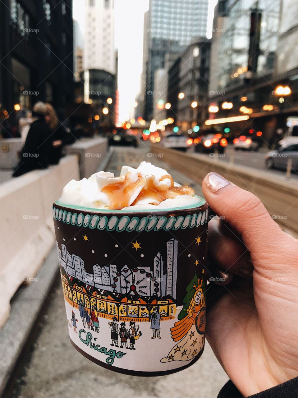 Apple cider from an adorable Christmas market in Chicago