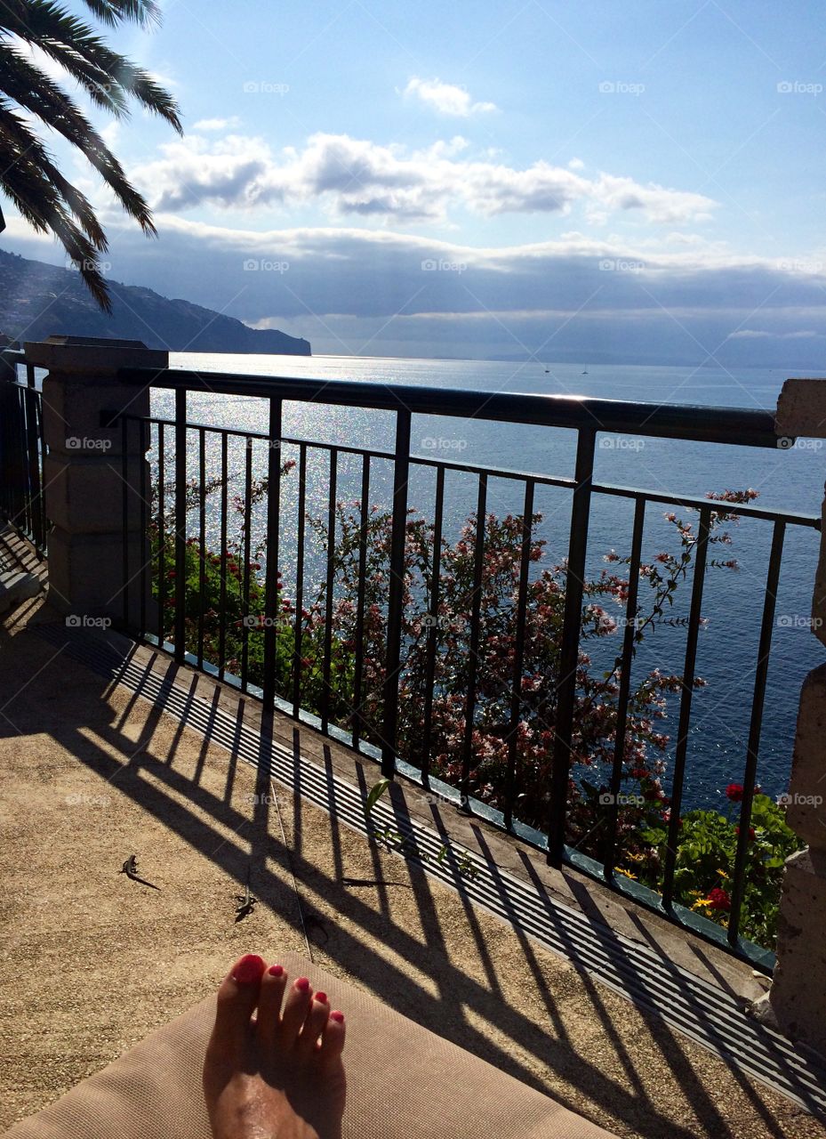 Beautiful view of nature through balcony