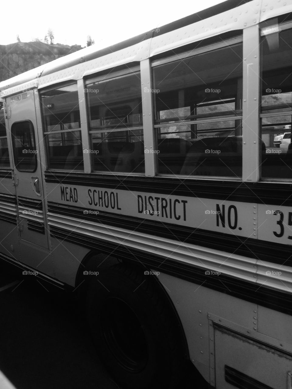 School bus of another team