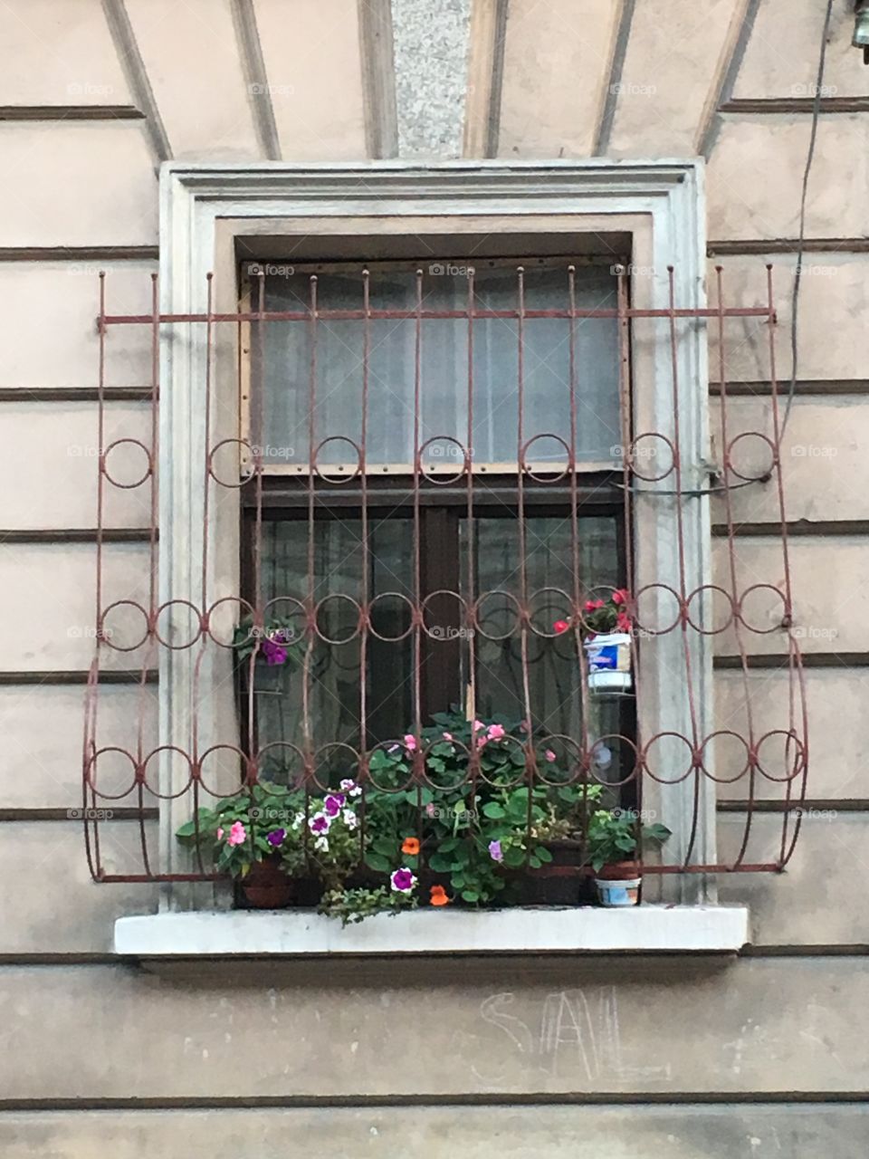 Window with gratings, Brasov, Romania