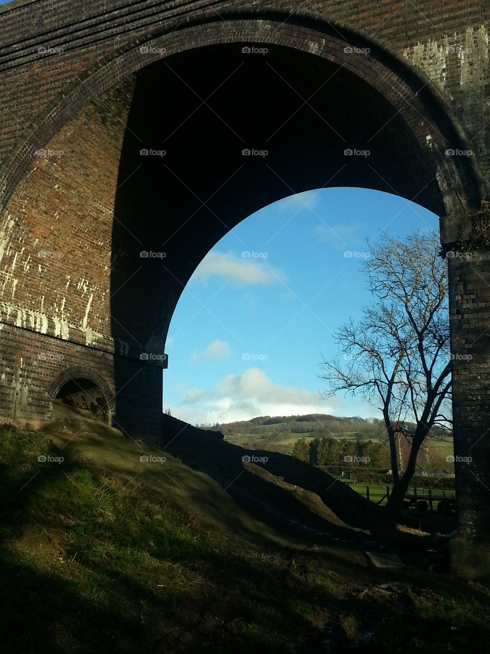 view through the viaduct