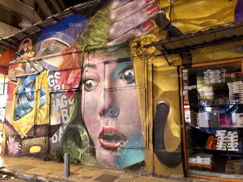 Street Art mural Athens
