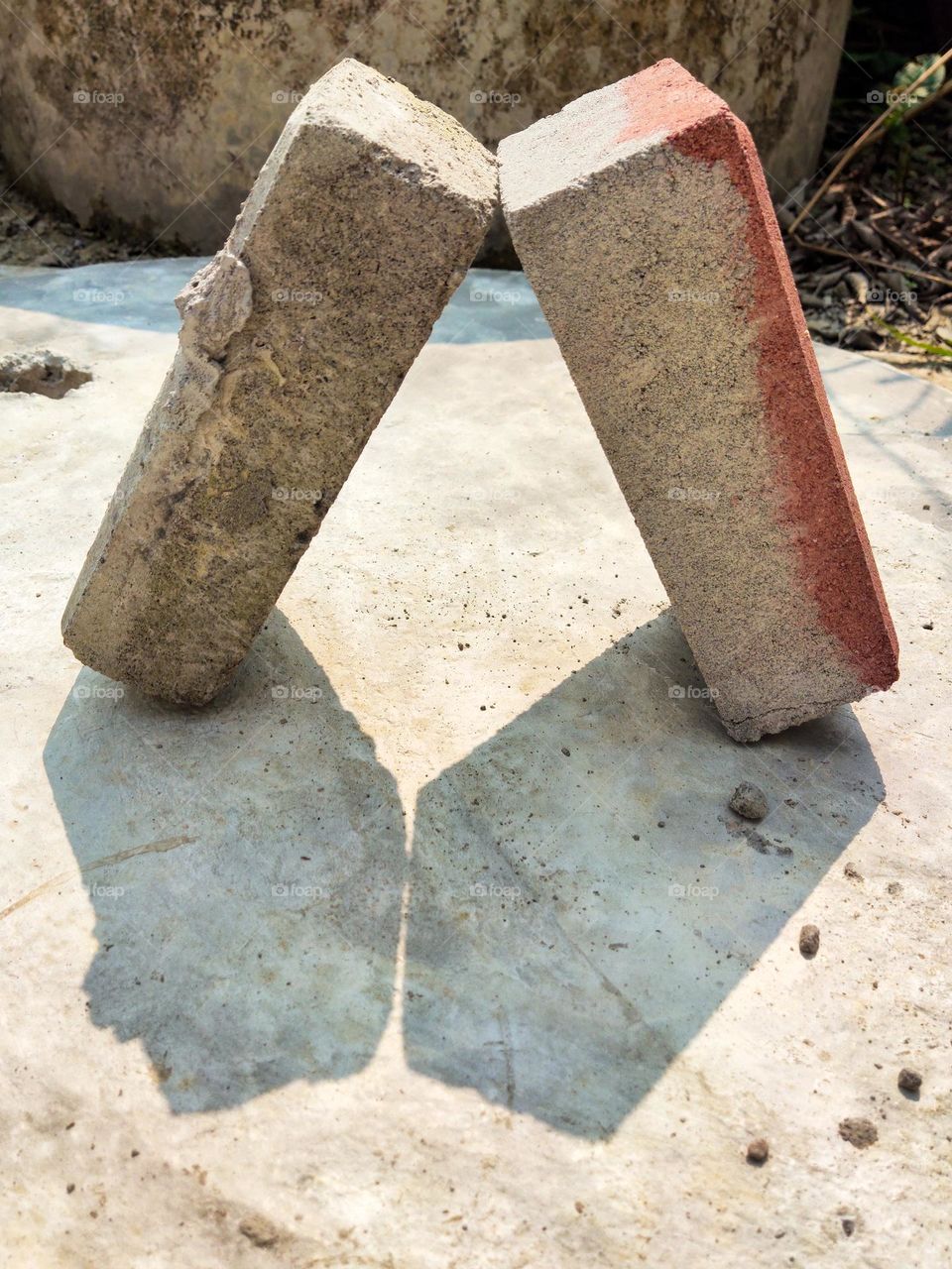 triangle from two bricks