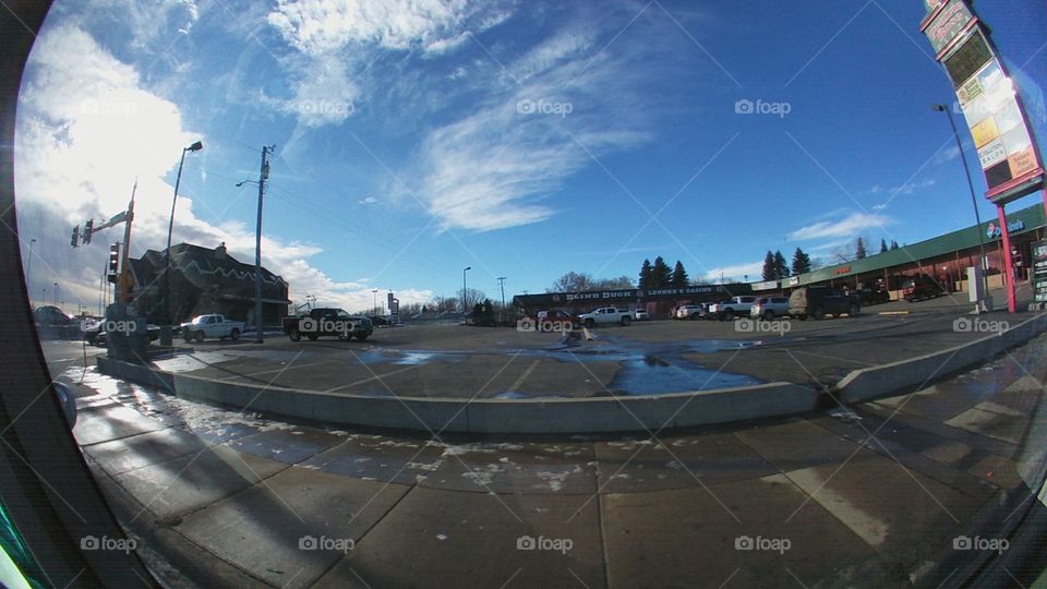 Vehicle, Landscape, Road, Water, Building