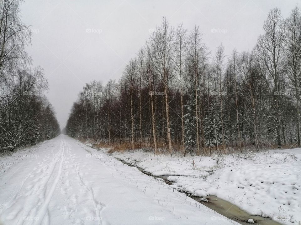 Winter arrived in Finnish Lapland in October.
