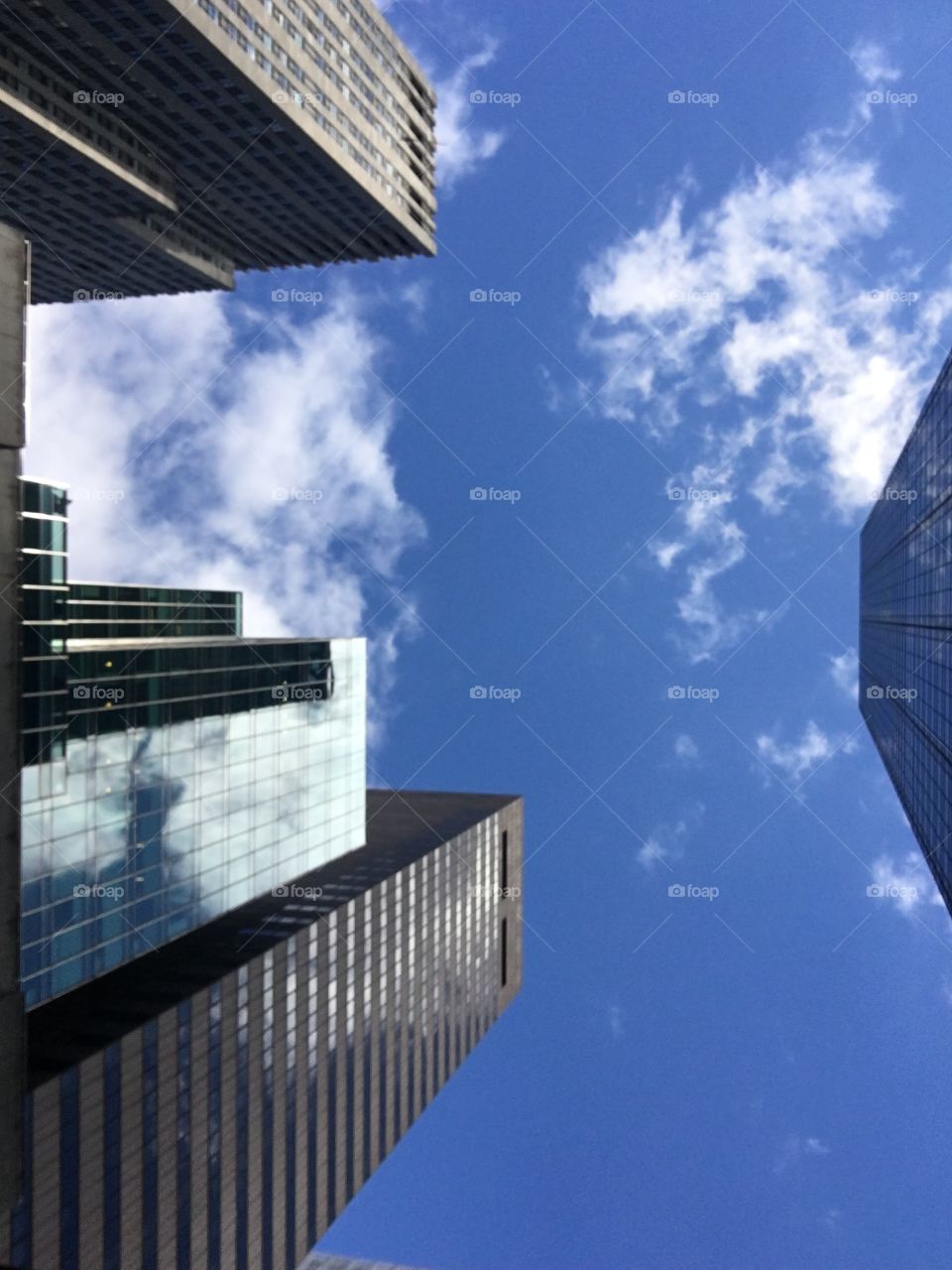 Skyscrapers/blue skies/NYC skies