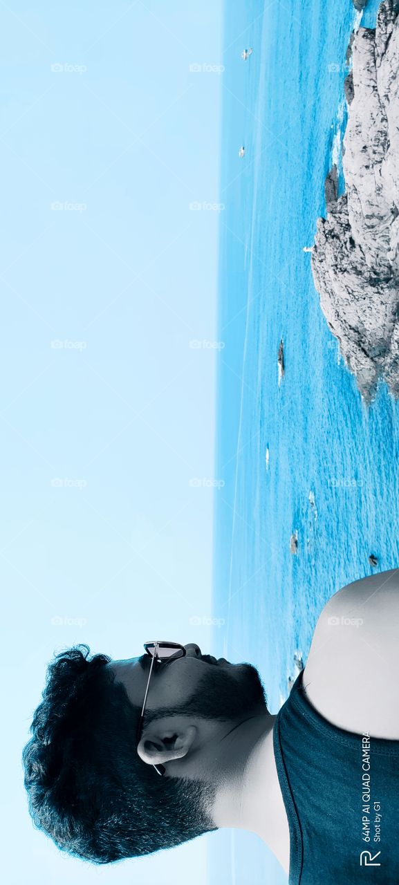 Goa baga Beach enjoying with friends in summer vacation