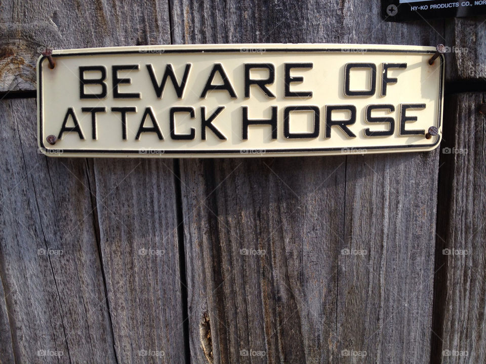 sign animal barn horse by stevenmgus