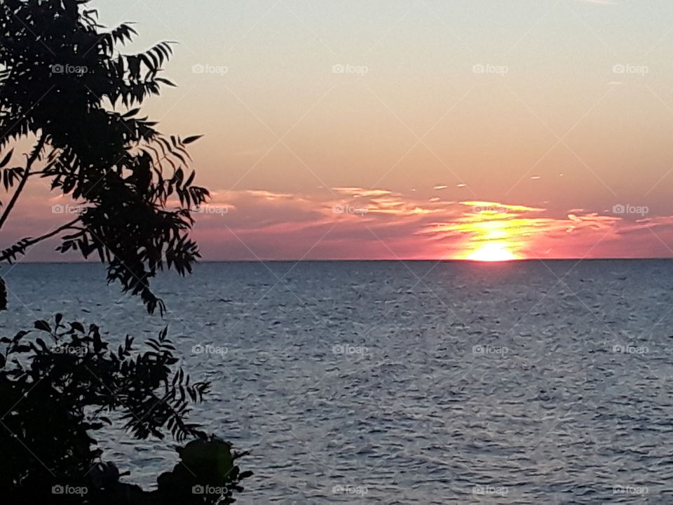 lake erie sunset