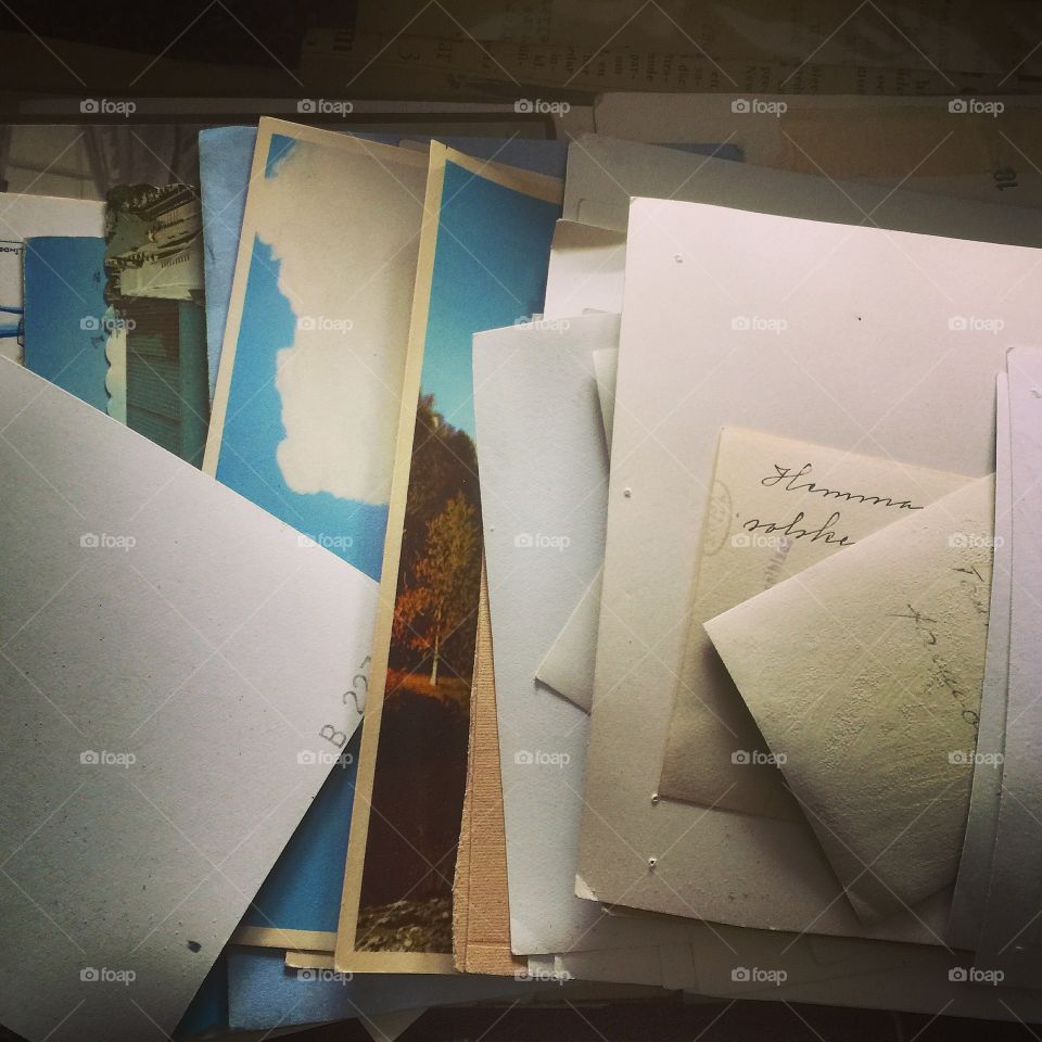 Old letters in a Box