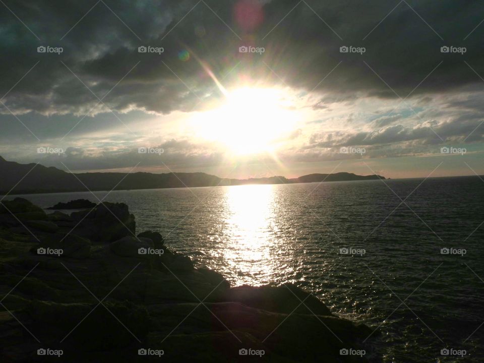 Sun through the clouds