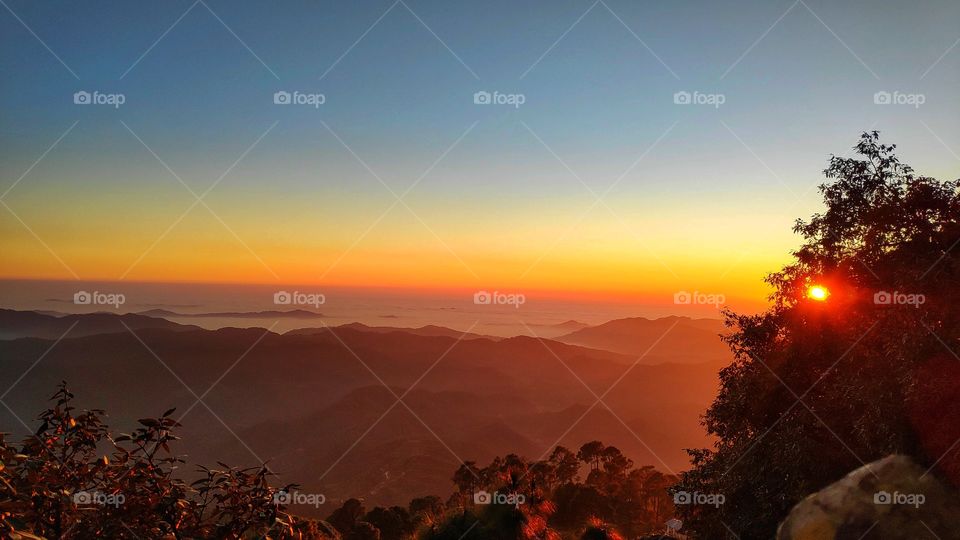 Different shades of sky.